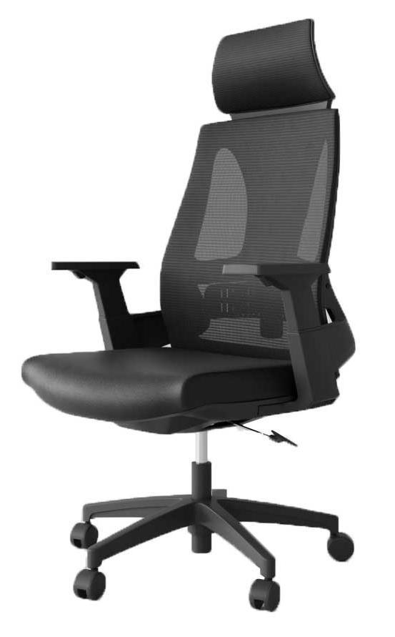 DOVE MANAGERIAL OFFICE CHAIR BLACK 127X65X64CM