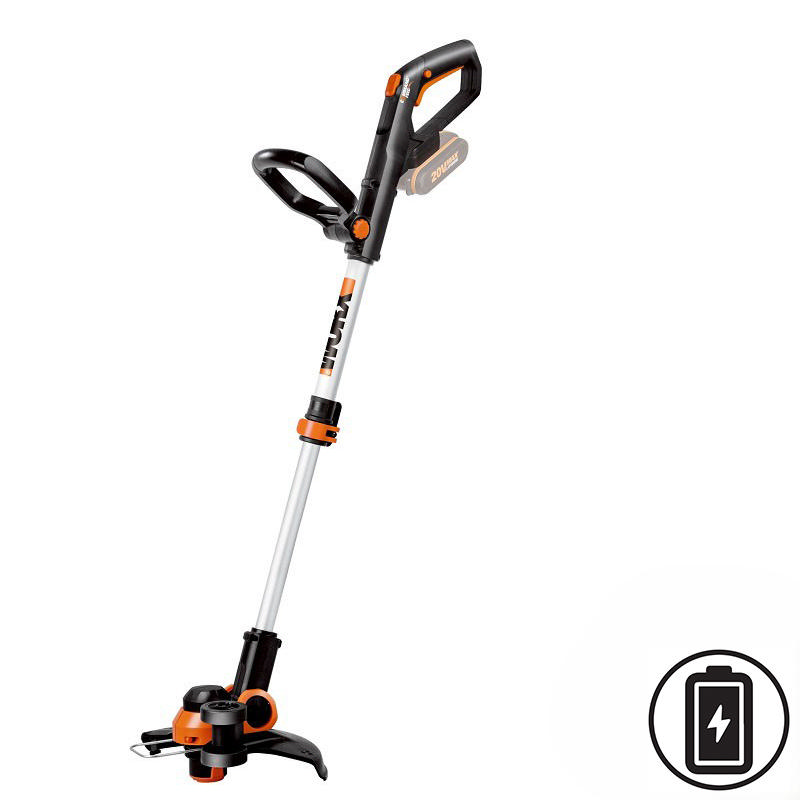 WORX WG163E.9 CORDLESS GRASS TRIMMER SOLO 20V POWER SHARE GT 3.0 WITH WHEELED EDGER