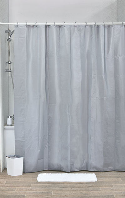 TENDA EVA LASER SHOWER CURTAIN 180X200CM SILVER