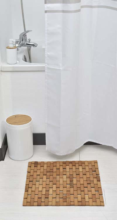 TENDA BATH MAT ANTI SLIP DUCKBOARD 45X45CM BAMBOO