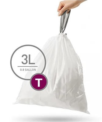 SIMPLEHUMAN BIN BAG LINER T 3L 40PCS