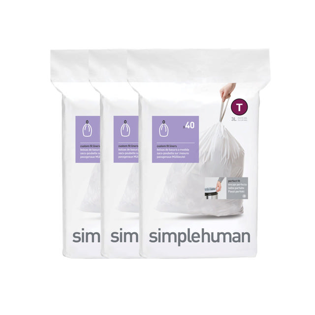 SIMPLEHUMAN BIN BAG LINER T 3L 40PCS