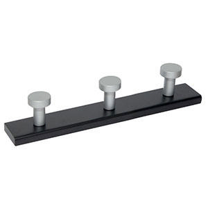 WALL HANGER 3 KNOBS CHROME-WENGE