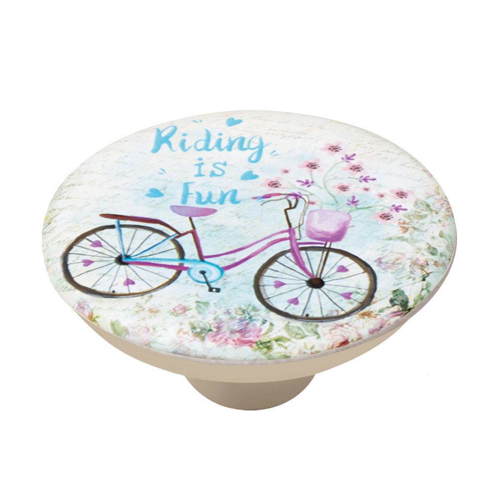 KNOB 50MM ABS WITH DESIGN BIKE 1