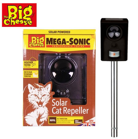 BIG CHEESE SOLAR MEGA SONIC CAT REPELLER - 60m²