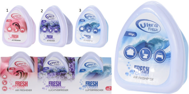 AIR FRESHENER GEL SET 3PCS