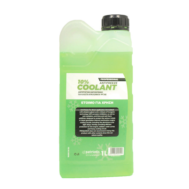 AUTOCARE COOLANT ANTIFREEZE 10% GREEN 1L