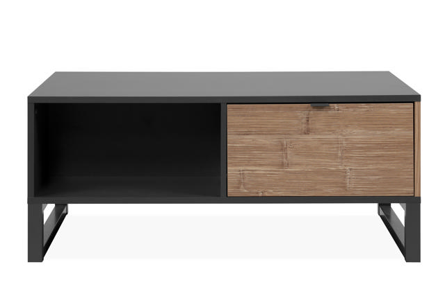 SUMATRA COFFEE TABLE - ANTHRACITE/ BAMBOO