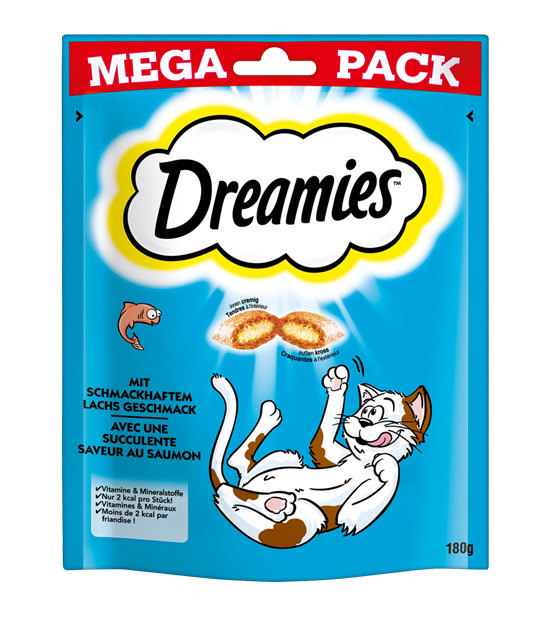 DREAMIES CAT TREATS SALMON 180GR