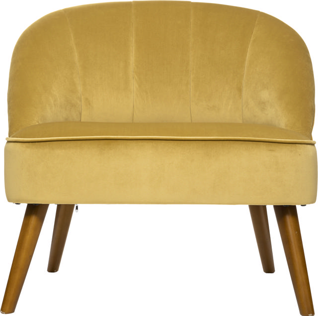 ATMOSPHERA NAOVA VELVET ARMCHAIR - YELLOW