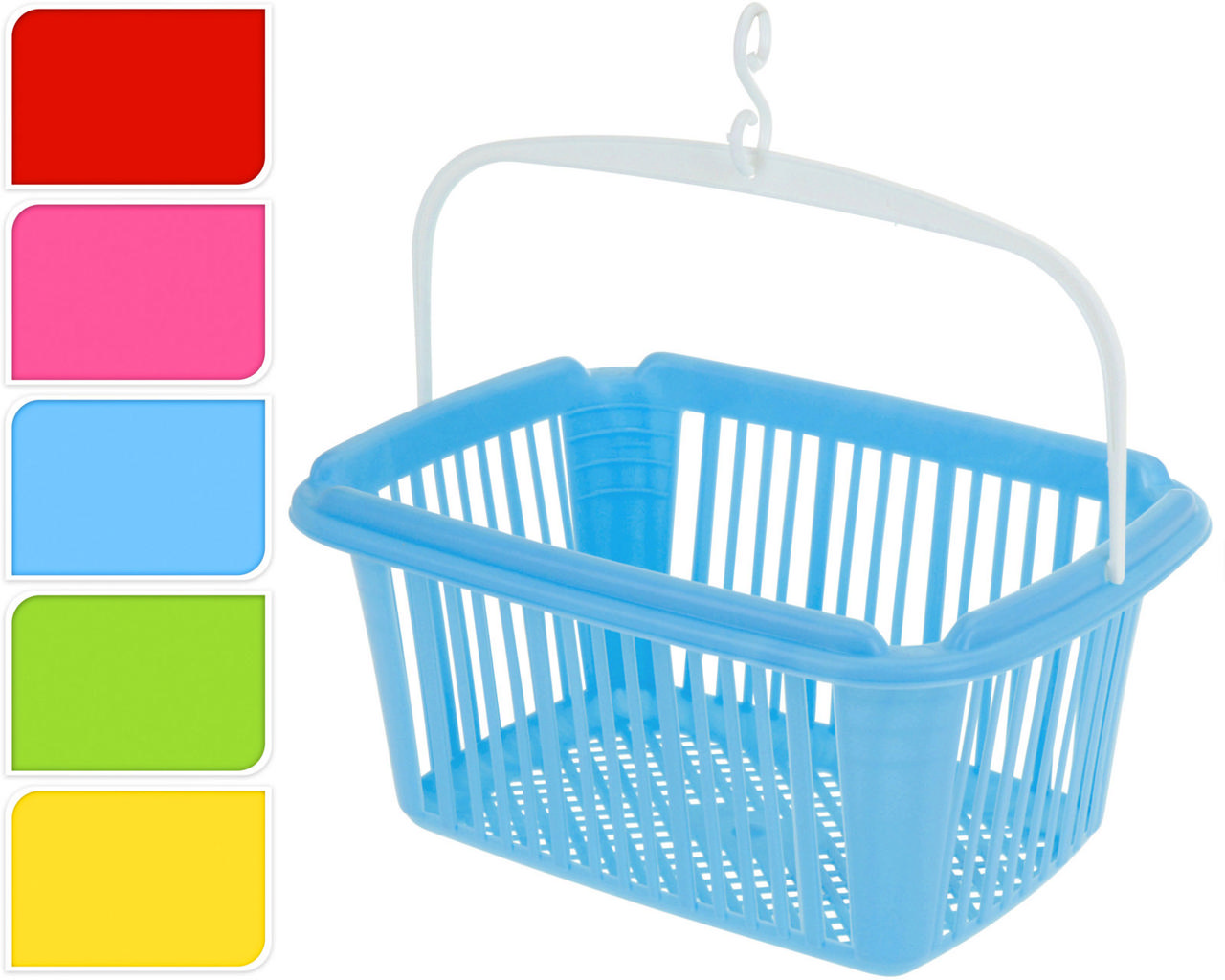 CLOTHES PEGS BASKET 5 ASSORTED COLORS