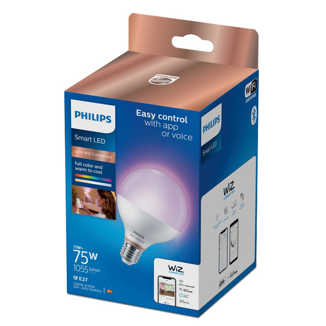 WIZ SMART LED GLOBE-WiZ CONNECTED 75W G95 E27 922-65