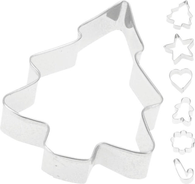 XMAS COOKIE CUTTER SET 6PCS