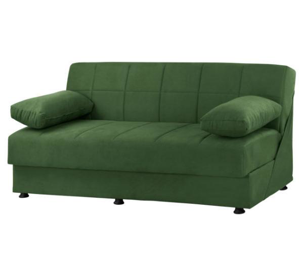 EGE 1214 HM3067.07 SOFA BED 3 SEATS STORAGE VELVET - GREEN