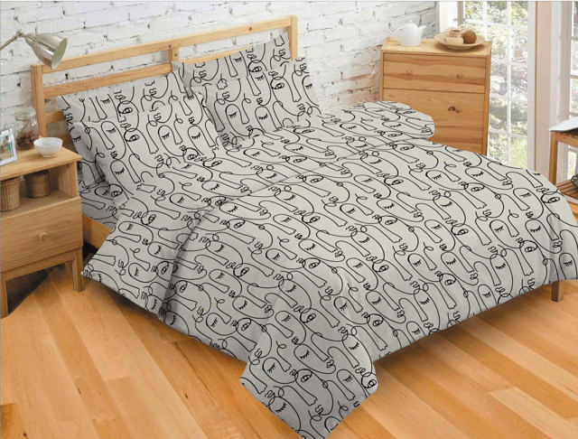 ELEGANCE DUVET COVER LINE ART 260X270CM