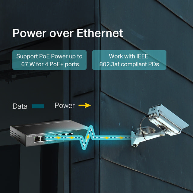 TP LINK TL-SF1006P 6 PORT 10/100 POE+