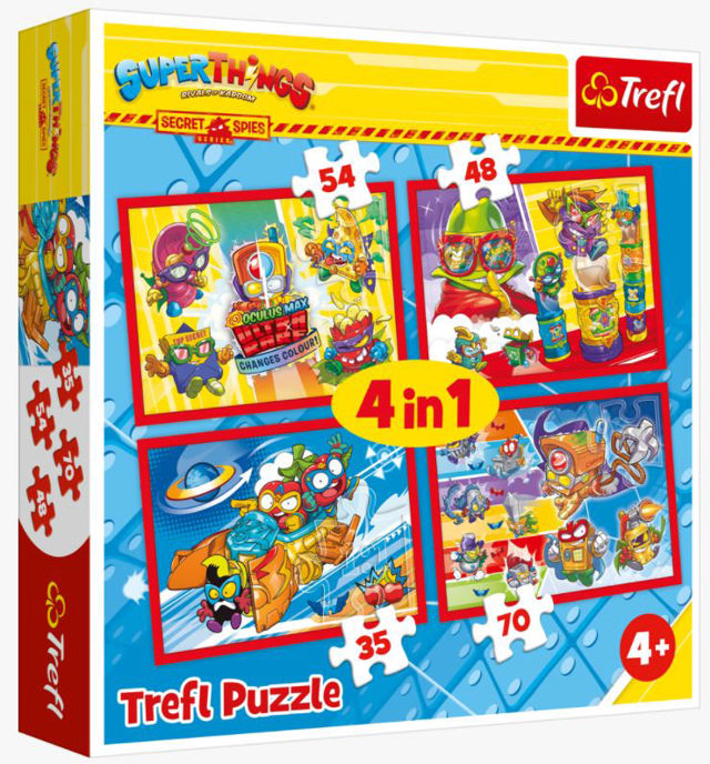 TREFL PUZZLES - 4IN1 - SECRET SPIES / MAGIC BOX
SUPER THINGS