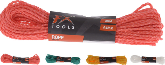 FX ROPE 20M 4MM 4 ASSORTED COLORS