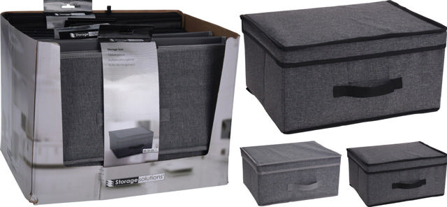 STORAGE BOX 44X33X22CM 2 ASSORTED COLORS