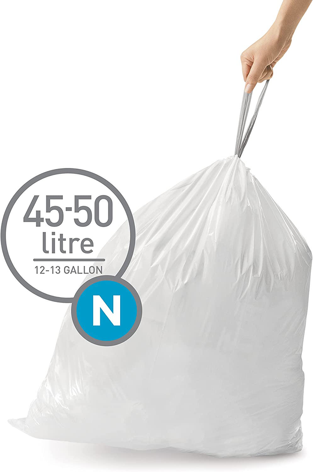 SIMPLEHUMAN BIN BAG LINER CODE N (45-50L) 20PCS