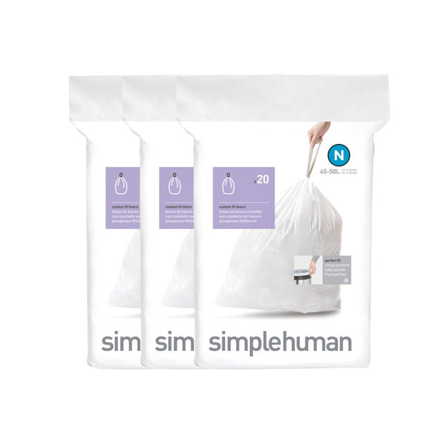 SIMPLEHUMAN ΣΑΚΟΥΛΑ ΚΑΛΑΘΟΥ N (45-50Λ) 20ΤΕΜ