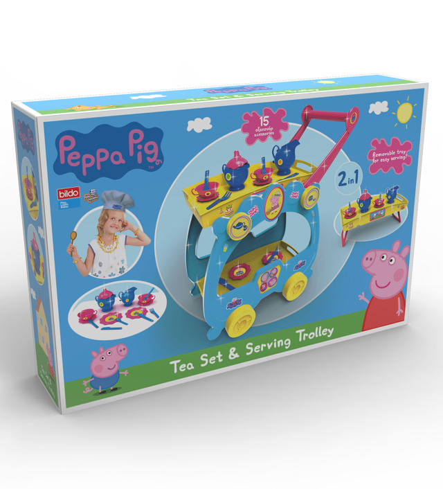 PEPPA TEA SET SERVING TROLLEY