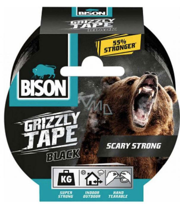 BISON 180104 GRIZZLY TAPE BLACK 10M