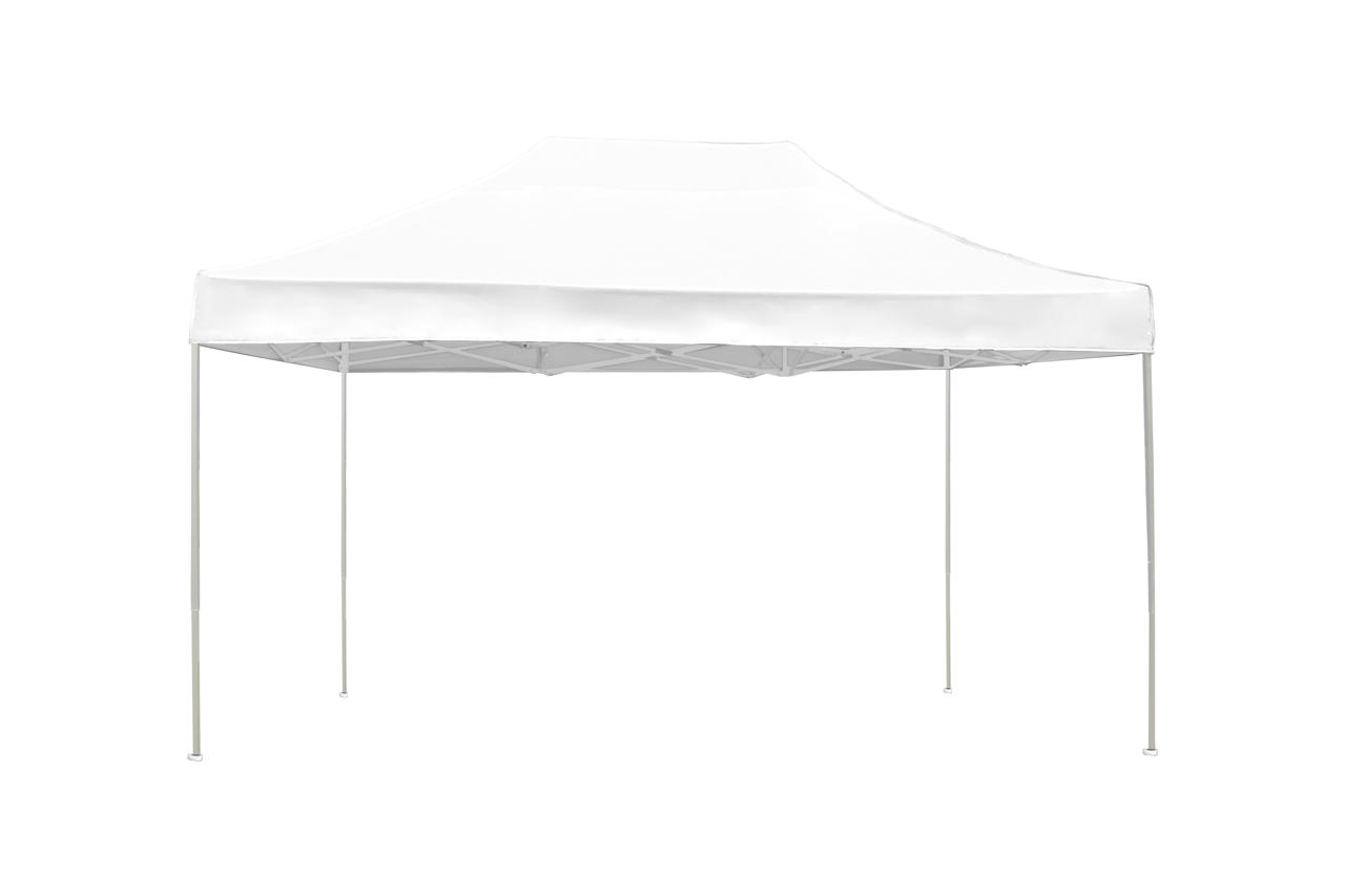 GRAND 3X4.5M FOLDING GAZEBO 420D WHITE