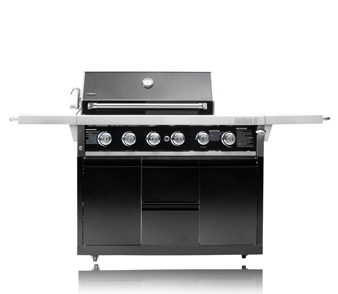 CAESAR NERO BBQ 4 BURNERS + SIDE BURNER