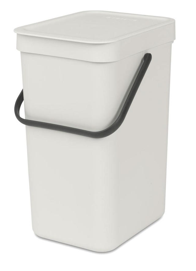 BRABANTIA SORT & GO WASTE BIN 12L - LIGHT GREY