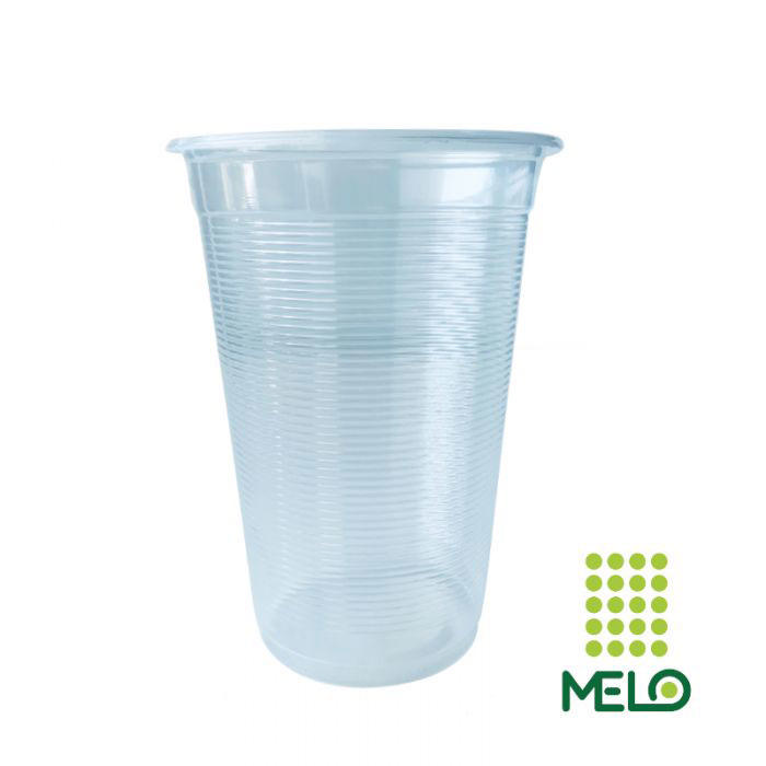 PLASTIC CUP WITH LID 500ML 10PCS