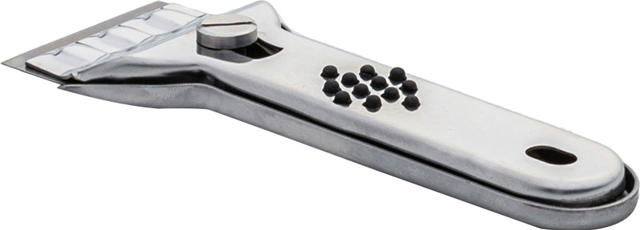 HOB SCRAPER STAINLESS STEEL WITH 2 SPARES