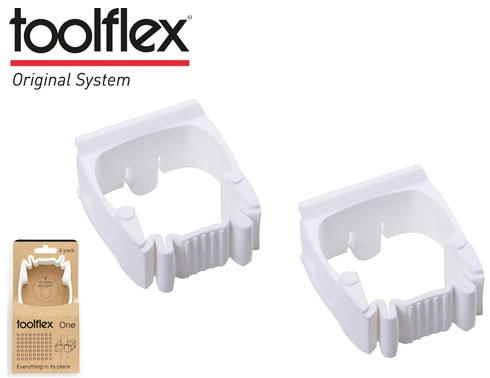 TOOLFLEX ONE 2PCS + ADAPTER ΚΡΕΜΑΣΤΡΑ ΣΚΟΥΠΑΣ 15-35MM ΑΣΠΡΟ