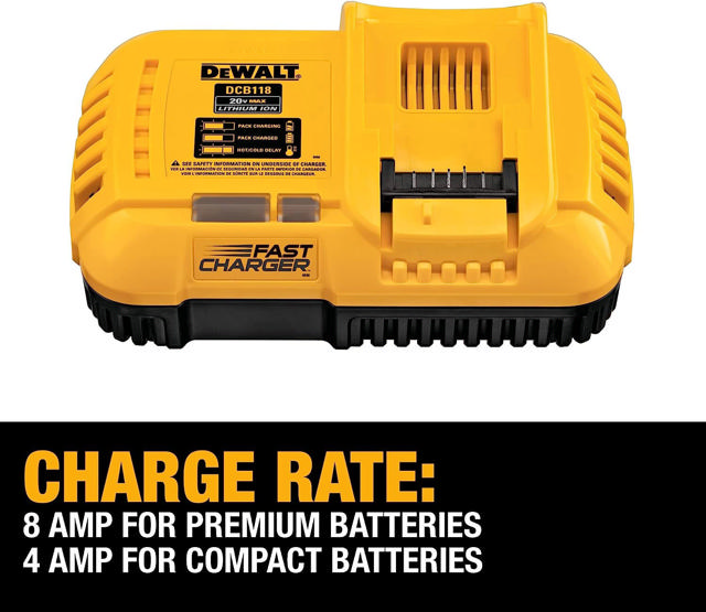 DEWALT DCB118-QW XR 18V FAST CHARGER 8A