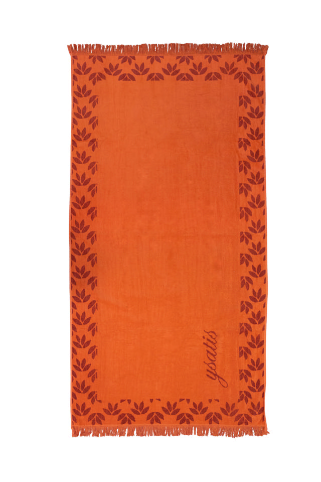 BEACH TOWEL VELOUR 90X170CM CORAL