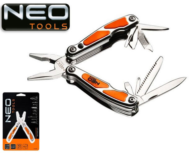 NEO 10 IN 1 MULTI FUNCTION TOOL WITH LED LIGHT (NYLON PUNCH)