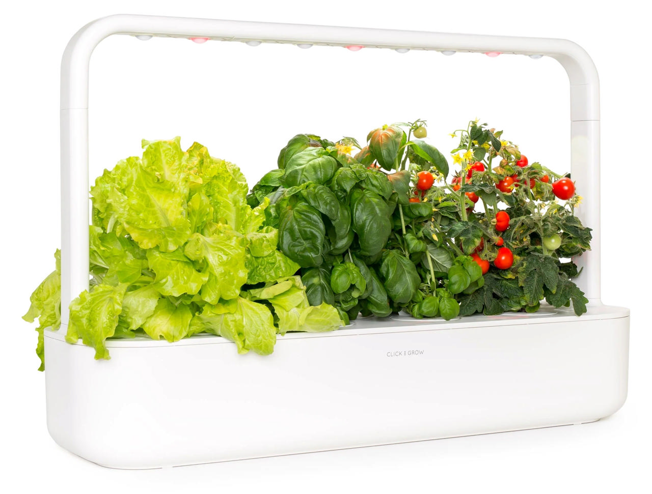 CLICK & GROW SG9S1UNI SMART GARDEN 9 WITH 9 PLANT PODS BASIL/TOMATOS/GREEN LETTUCE 60.4Χ39.6CM WHITE