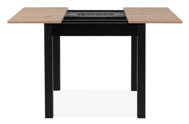 FINORI COBURG 80 - 120CM EXTENDABLE TABLE - BLACK/OAK