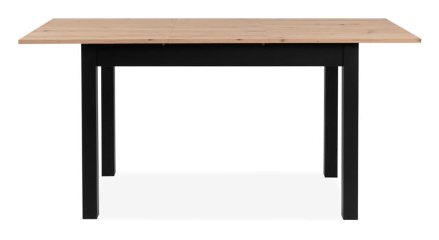 FINORI COBURG EXTENDABLE TABLE 120-160CM - BLACK/OAK