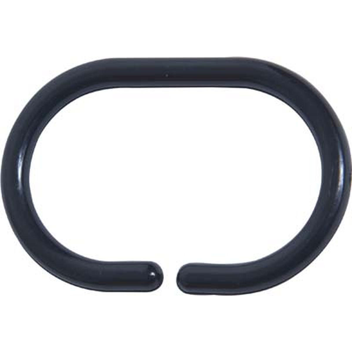 SET 12PCS CURTAIN RINGS BLACK