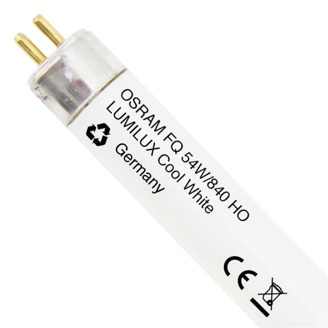 OSRAM FLUORESCENT 54W T5 GLASS TUBE G5 LAMP 5000LM 4000K 360° L1150MM