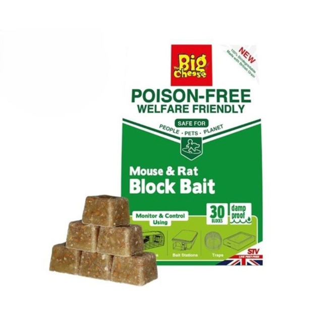 BIG CHEESE POISON - FREE MOUSE AND RAT BAIT 30PCS