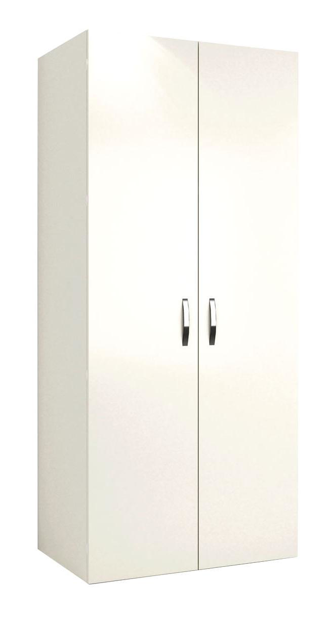 WARDROBE 80X52X180CM  - WHITE