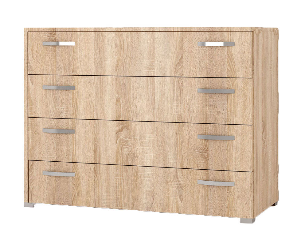 CHEST 4 DRAWERS 90X40X72CM SONOM OAK