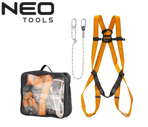 NEO SET SAFETY HARNESS BELAY WITH SAFETY ROPE