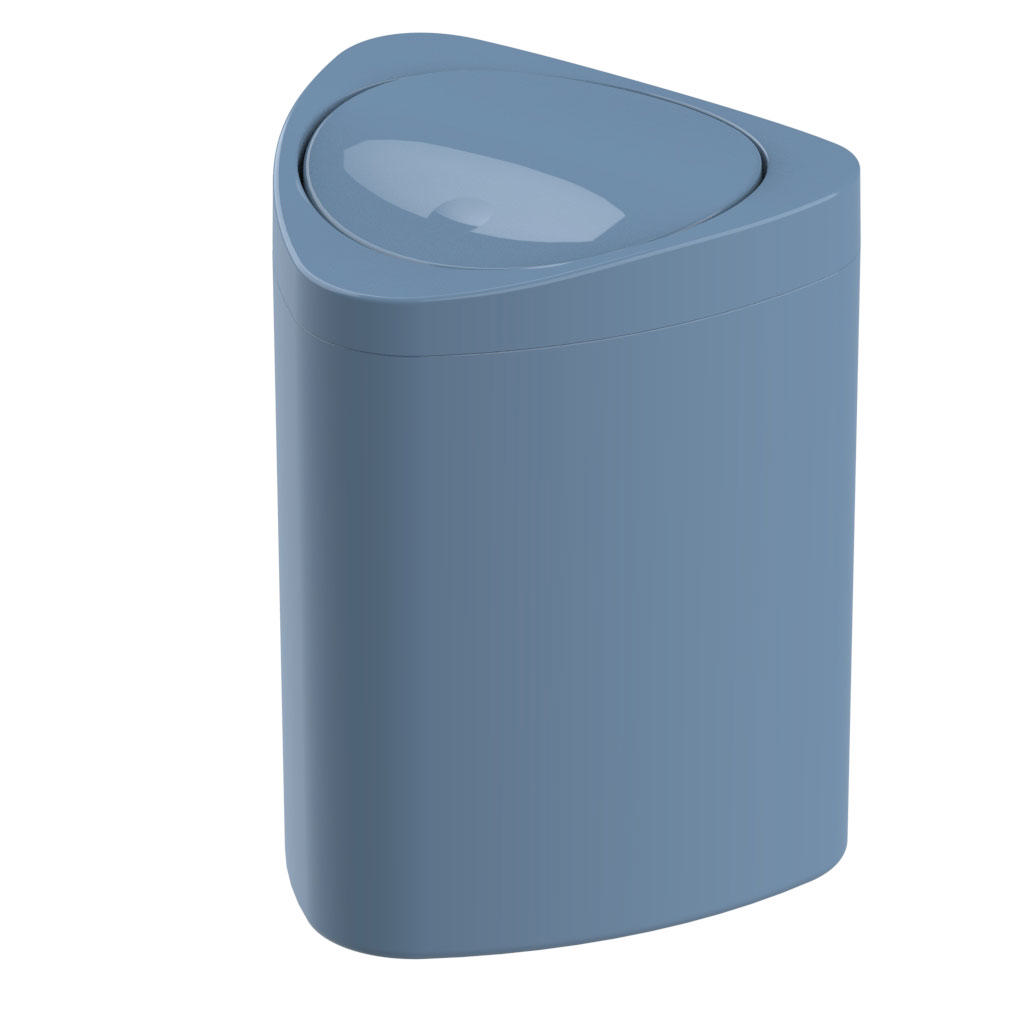 SANIPLAST TOILET BIN PITAGORA BLUE PP 5L