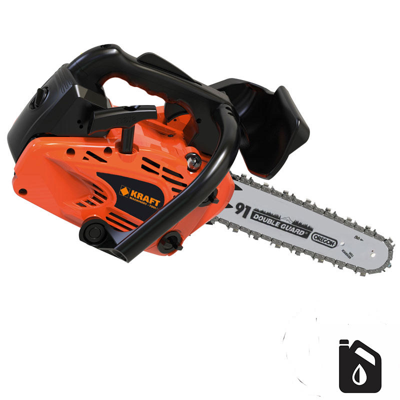 KRAFT GASOLINE CHAINSAW 25.4CC WITH BLADE 25CM, 3.25KG 