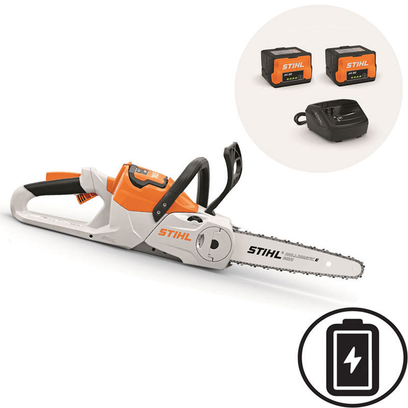 STIHL MSA 70 C-B RECHARCHABLE CHAINSAW SET 1/4P 12'' 2xAK30 WITH BATTERY AND CHARGER