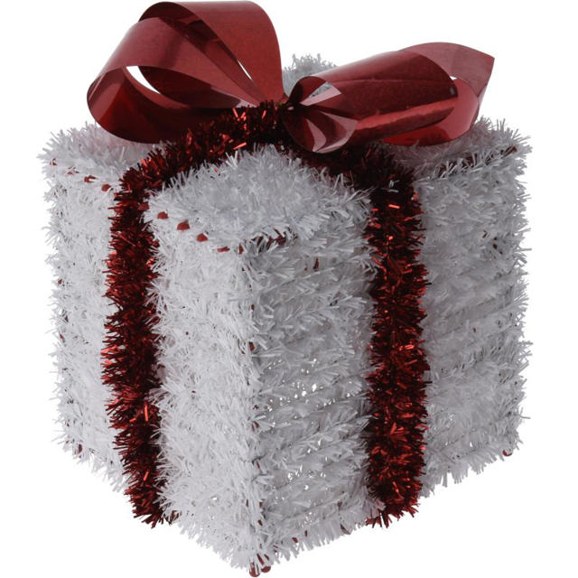 GIFTBOX 3D TINSEL SET 3PCS 2AS