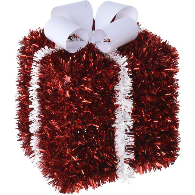 GIFTBOX 3D TINSEL SET 3PCS 2AS